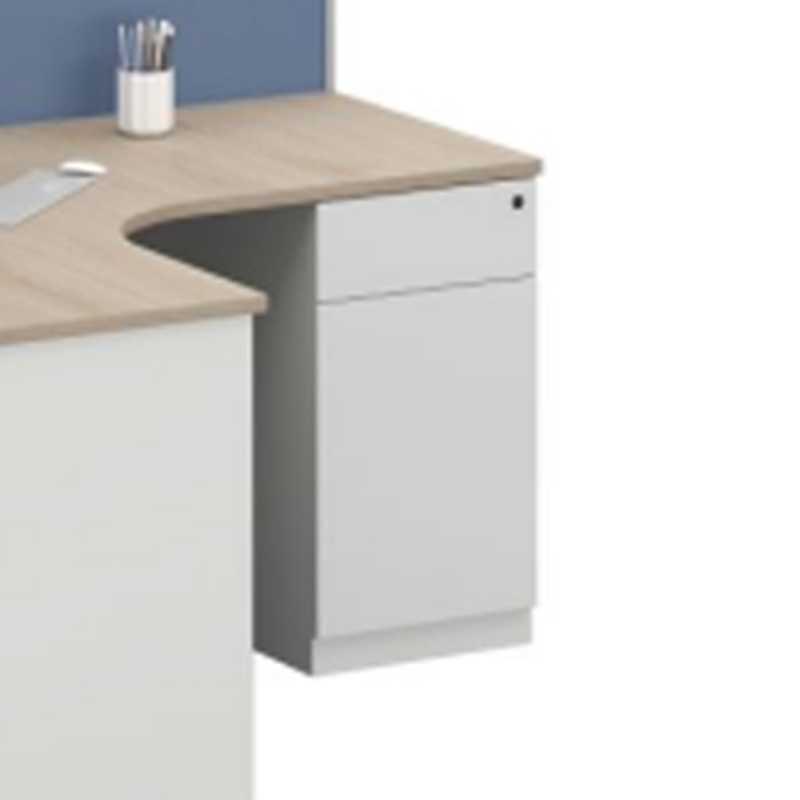 臻远ZYGW-088职员桌办公桌屏风工作卡位 T型双人位高清大图