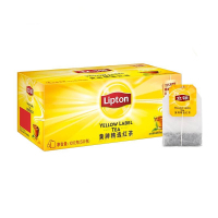 立顿Lipton 红茶 茶叶 黄牌精选红茶50包100g 袋泡茶茶包 办公室休闲下午茶(新老包装随机发货)