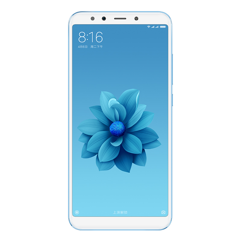 Xiaomi/小米 小米6X 4GB+64GB 冰川蓝 移动联通电信4G全网通手机 “治愈系”自拍双摄高清大图