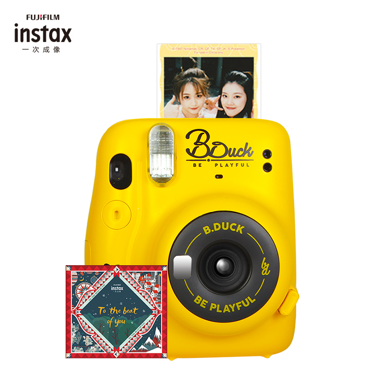 富士(FUJIFILM)INSTAX一次成像立拍立得mini11小黄鸭胶片相机 mini9升级款 套餐四(含礼盒+相纸)