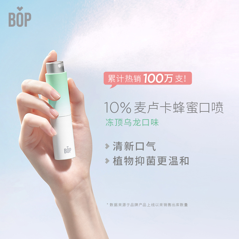 BOP波普专研麦卢卡蜂蜜口喷(冻顶乌龙),送随行装1袋(3小条)高清大图