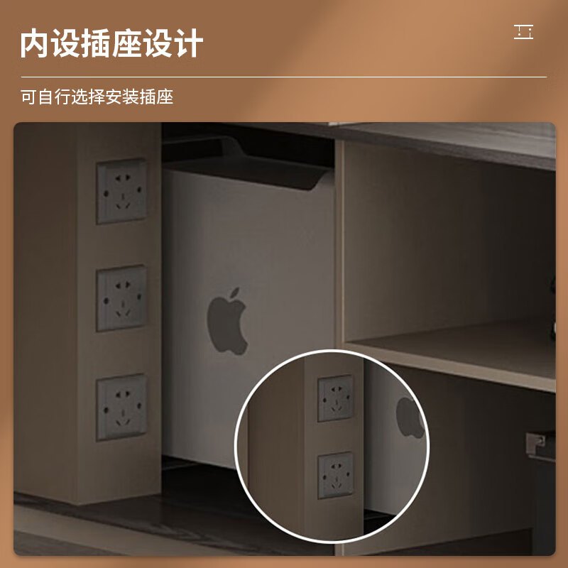 北尧长青 老板桌简约现代大班台时尚轻奢总裁桌经理桌主管桌双柜 3米老板桌[豪华双柜]