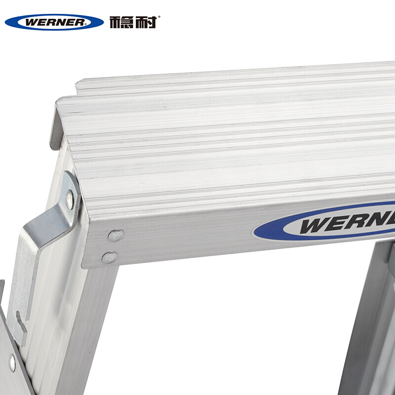 稳耐(WERNER)DP368CN 2.5米 多功能铝合金梯子加厚折叠人字梯工业梯双侧两用八步梯两用合梯