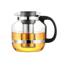 WT紫丁香玻璃过滤茶壶大容量 2.6L(S863)
