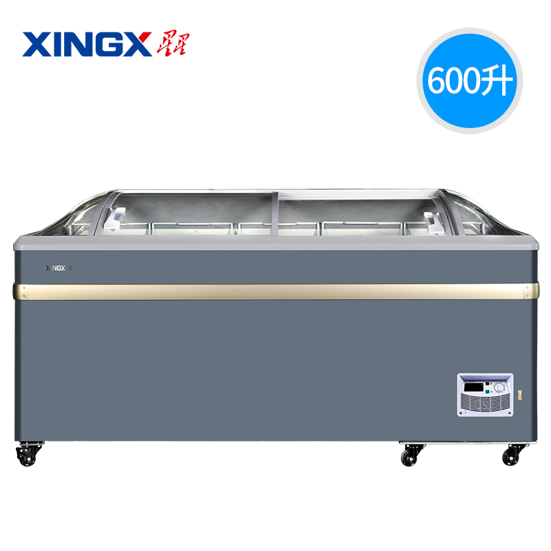 星星(XINGX) 600升 雪糕饮料柜 冰柜商用展示柜 冷藏冷冻转换 卧式展示柜 雪糕柜大容量 SD/SC-609BY