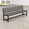 晋舰长条凳软包沙发换鞋凳等候靠背休息区长条椅子160*45*80cm单层