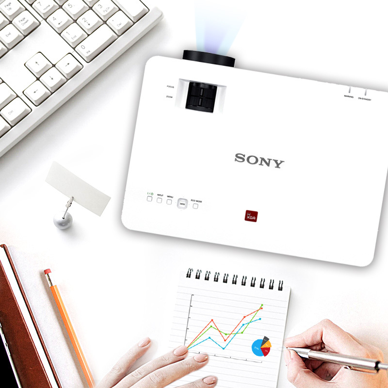 [套餐]索尼(SONY)VPL-EX575[100英寸4:3电动幕布+免费安装]商务教育办公投影仪 教学会议投影 家用高清投影机(4200流明 1024x768分辨率)高清大图