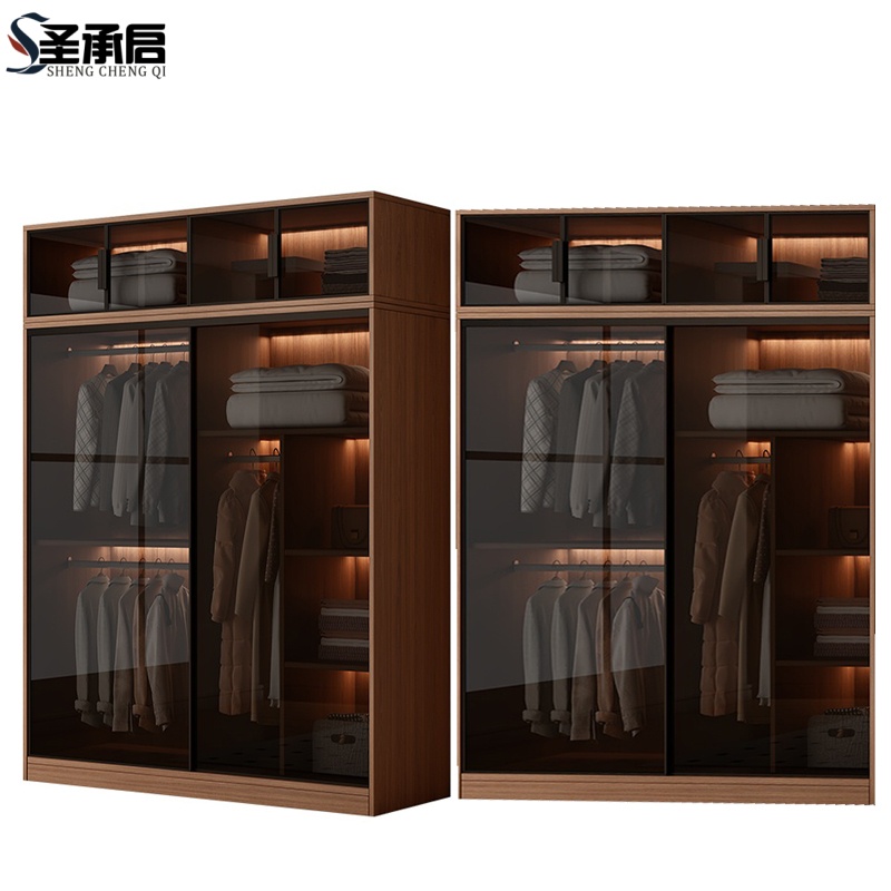 圣承启木质衣柜140cm台高清大图