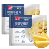 光明芝士片原味再制干酪200g*2包