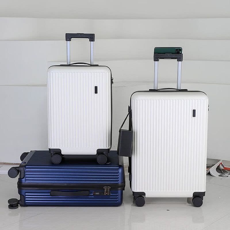 形象派(X.X.PIE)经典条纹旅行箱xxp-S313 20寸 ABS+PC 海军蓝长35高55厚23cm图片