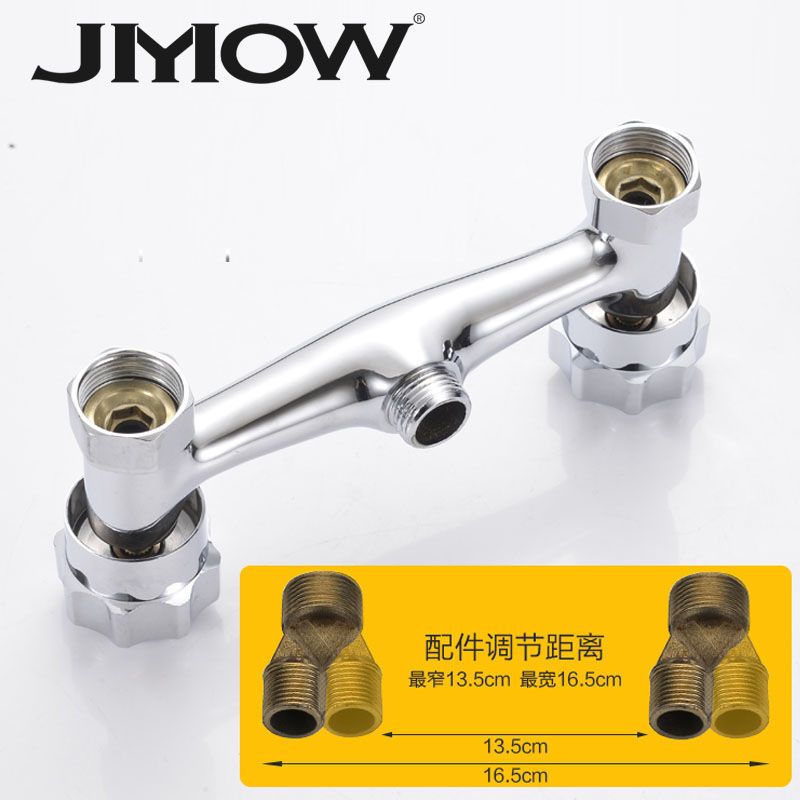 双把暗装淋浴(无配件) 全铜双开关淋浴花洒浴室水龙头冷热双把双控入墙式浴缸暗装混水阀
