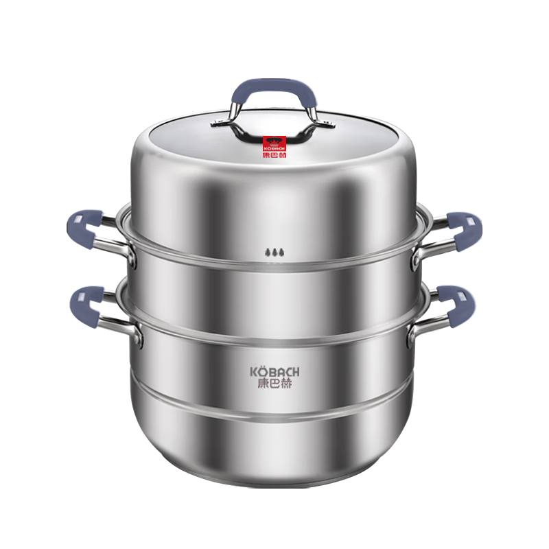 康巴赫 蒸健康三层防烫蒸锅28cm KGO-Z28S高清大图