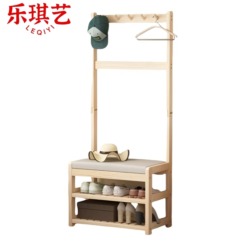 乐琪艺 衣帽架 单排(70cm)个高清大图