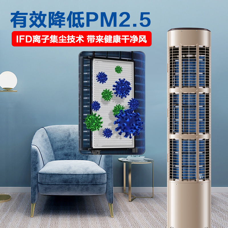 海尔(Haier)3匹 变频 KFR-72LW/81@U1-Up 1级能效 健康自清洁 除PM2.5 静音 健康空调