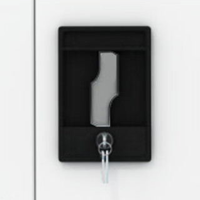 珩逸工具柜加厚铁皮储物柜工厂车间用带抽屉汽修多功能收纳柜通门内三抽柜灰白色高清大图