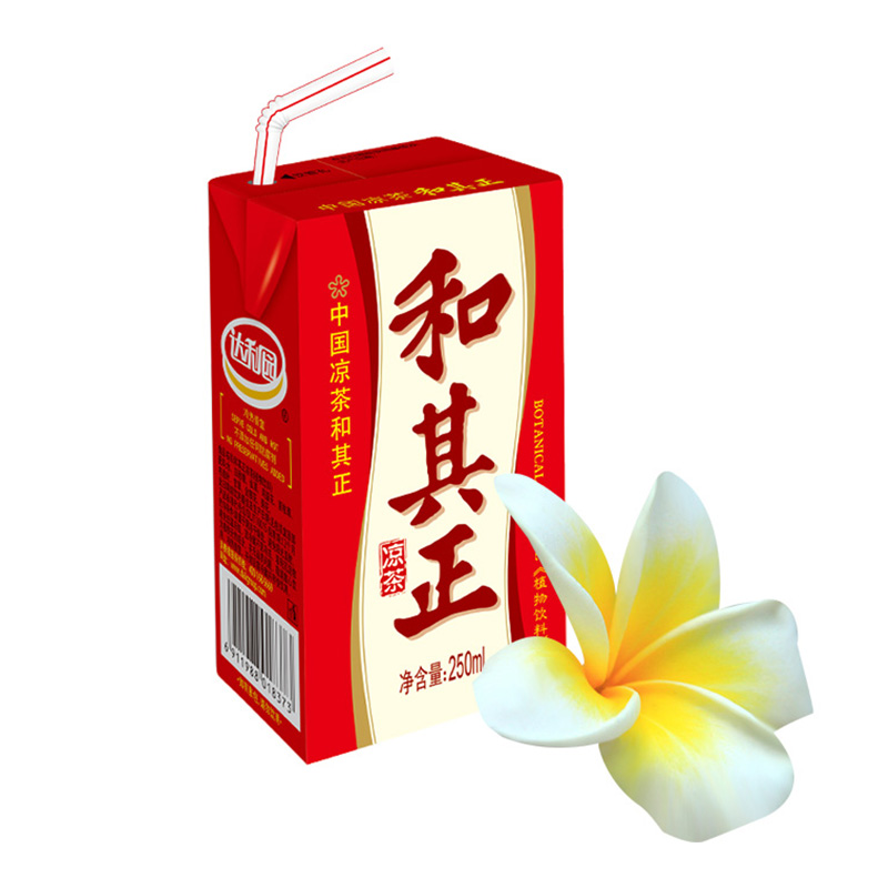 达利园 和其正 凉茶植物饮料盒装 250ml*24 整箱高清大图
