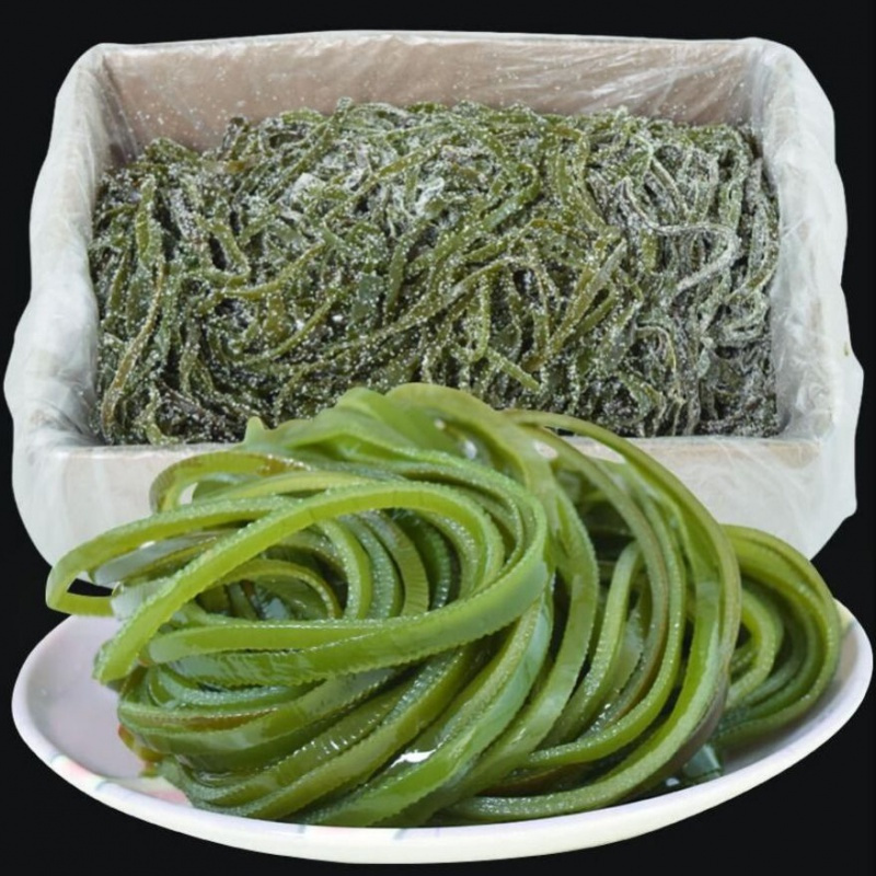 盐渍海带丝鲜嫩海带丝非干货 海带丝昆布丝2500g 海草5斤整箱厚干营养海产品凉拌散装 短薄丝约5斤装