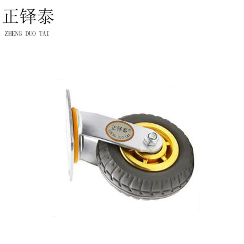 正铎泰 橡胶静音万向轮8寸200mm/ 个高清大图
