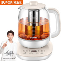 苏泊尔(SUPOR)养生壶 多功能加厚玻璃煮茶器 1.5L 电水壶电热水壶花茶壶煮茶壶 双模保温 十大功能
