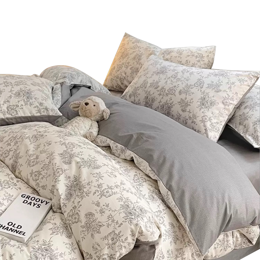 植巾 SI150 200*230cm 亲肤纯色精品 床上四件套 (计价单位:套) 菱格深灰高清大图
