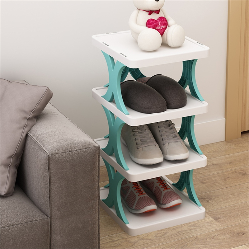 门口简易鞋架知渡家用储物夹缝小型鞋柜宿舍多层省空间耐用收纳鞋架子