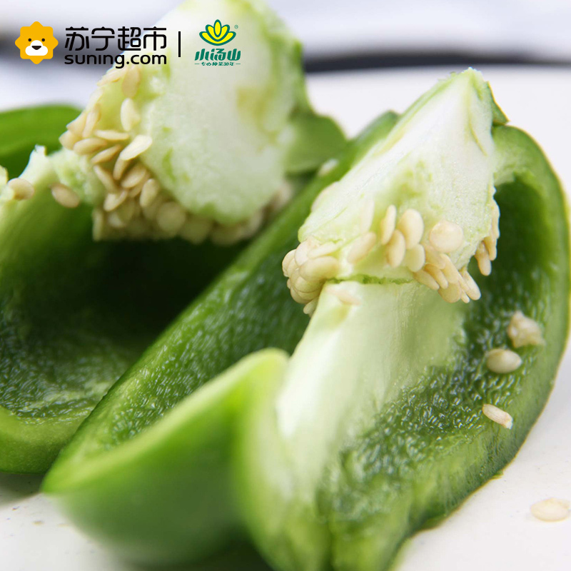 [苏宁生鲜]小汤山 青圆椒 约300g 新鲜蔬菜