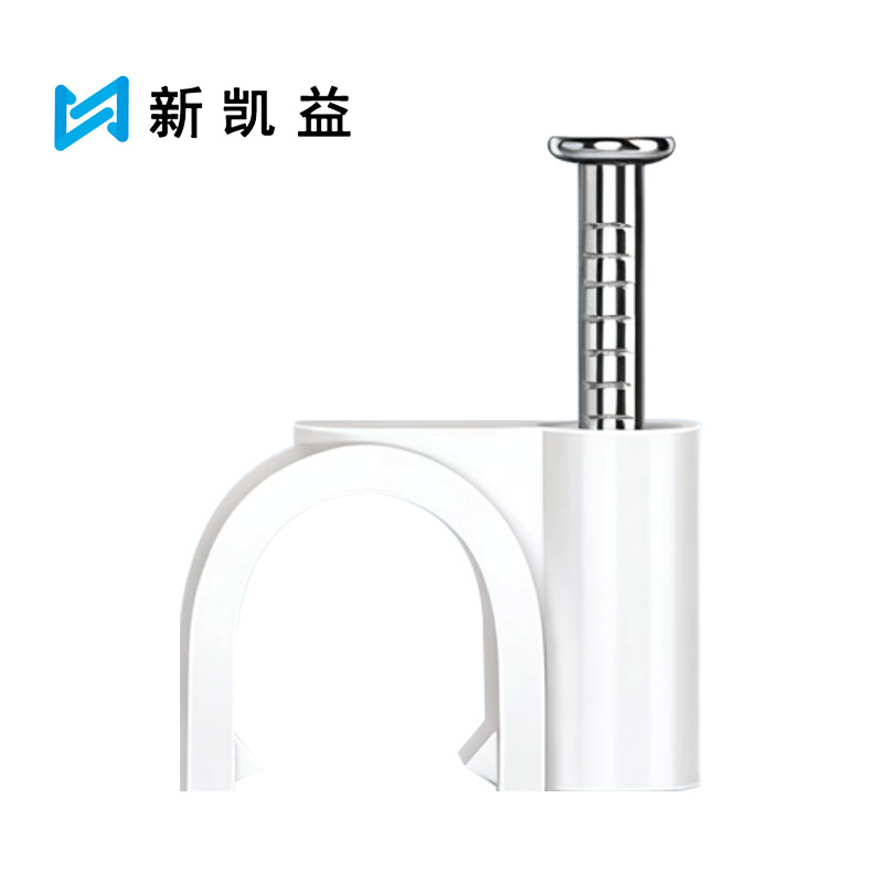新凯益 PVC管卡带钉管卡固定卡 20MM加厚 个