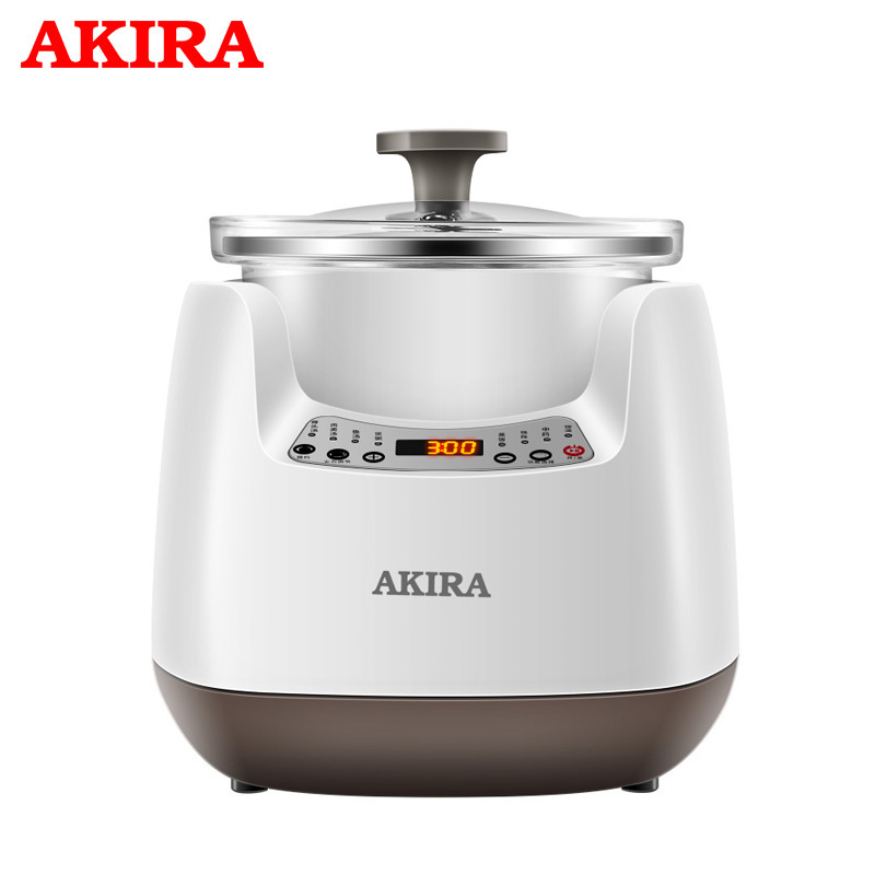 新加坡爱家乐(AKIRA)K18 玻璃电炖锅养生锅家用多功能全自动煲汤锅慢炖汤锅1.8升