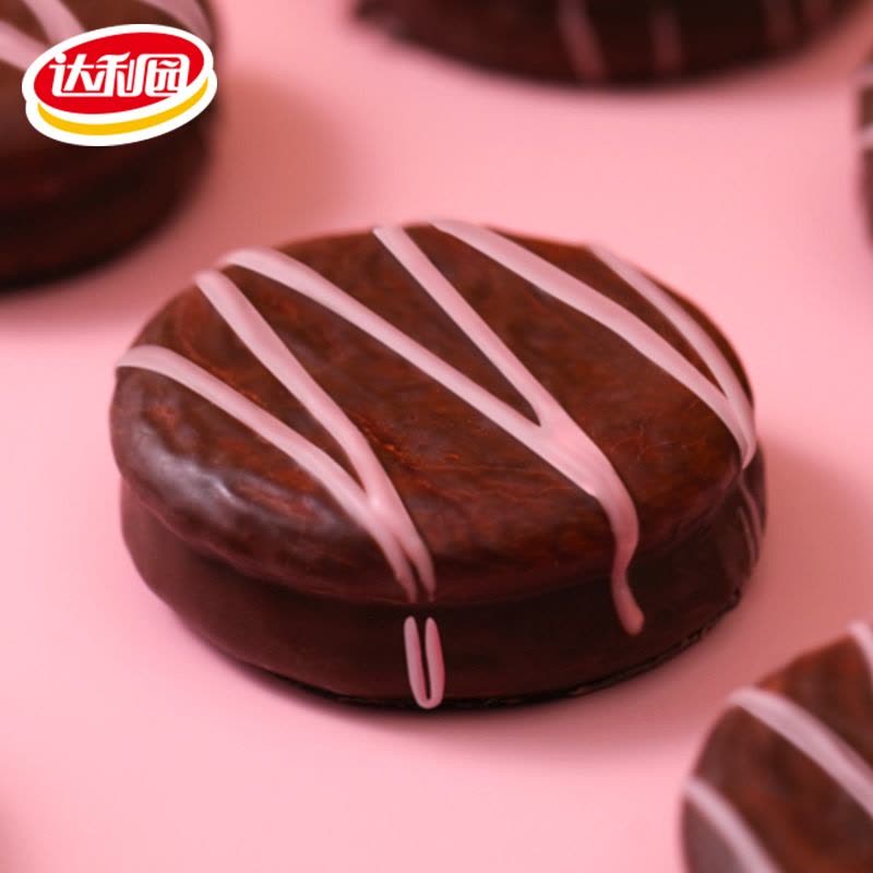 达利园软可可派夹心蛋糕夜宵充饥糕点草莓味260g图片