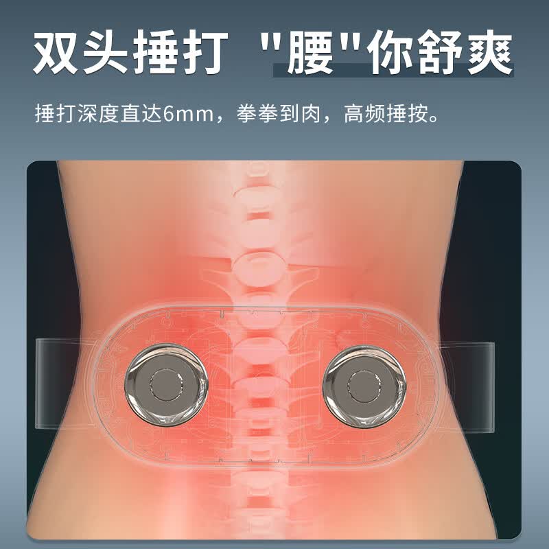 和正捶捶爽腰部按摩器(基础款)按摩仪 仿人手捶腰更舒适 十档力度调节-HZ-Y1高清大图