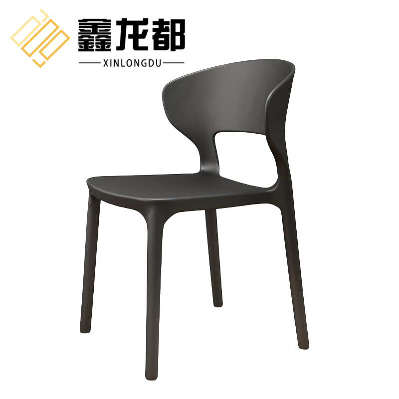 鑫龙都塑料靠背椅子77cm把高清大图