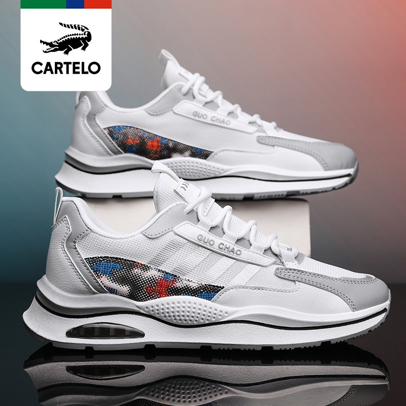 线下专柜同款卡帝乐鳄鱼cartelo新款男鞋韩版潮流阿甘鞋子男透气休闲