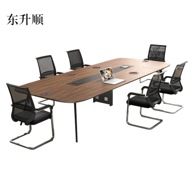 东升顺办公桌会议桌简约现代长条桌长桌会议室桌培训桌小型洽谈桌椅组合[工厂现做 7天内发货]