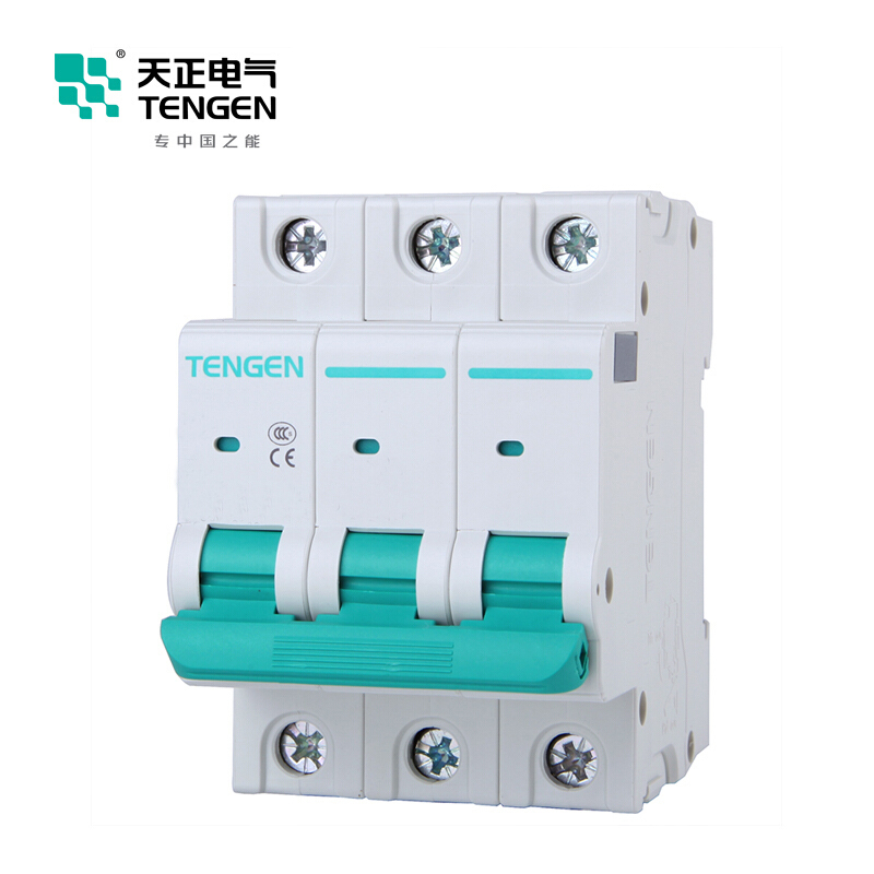 天正电气 TGH1N 20A 3P 底板/DIN导轨安装 正面操作 柜内操作手柄 负荷隔离开关