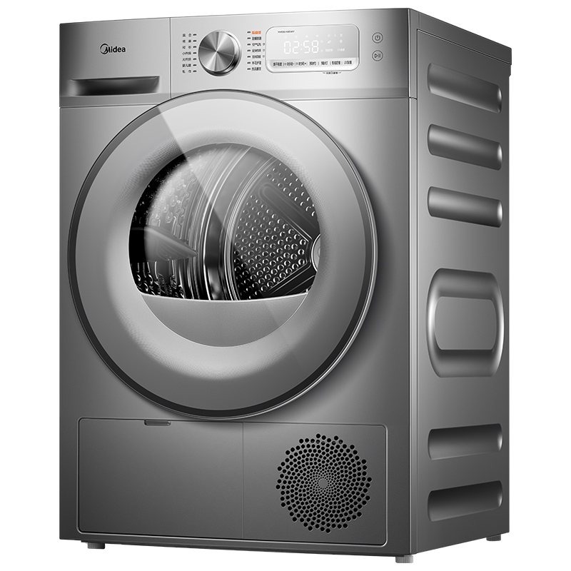 美的(Midea)烘干机家用干衣机 热泵式滚筒10公斤衣物烘干高温除菌除螨紫外线杀菌