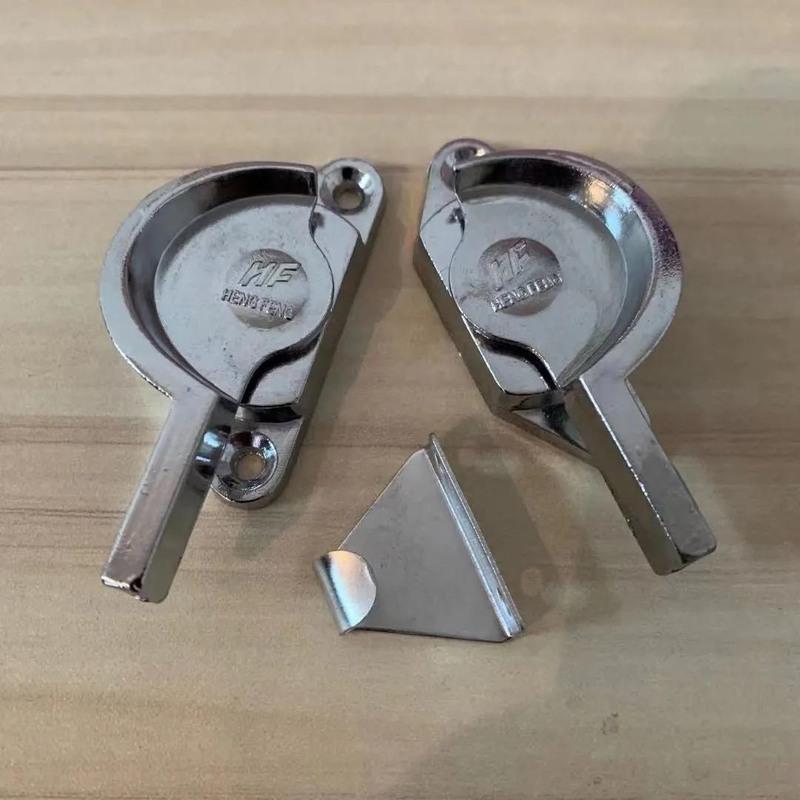 hf直钩右手4个4支装90铝合金门窗锁扣老式推拉平移窗户月牙锁搭扣门窗