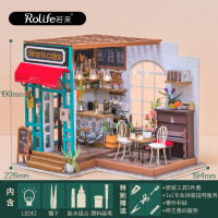 若态若来diy小屋 手工制作拼装小房子模型玩具创意拼插拼图艺术屋男生女生生日礼物 DG109西蒙的时光咖啡店