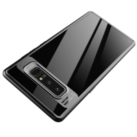 洛克(ROCK)SAMSUNG Note8 手机壳透明保护套三星NOTE8全包防摔硬壳 晶彩系列 黑色