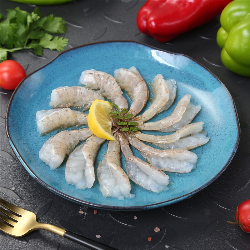 禧美海产 冷冻去头开背南美白虾 200g 袋装 海鲜水产