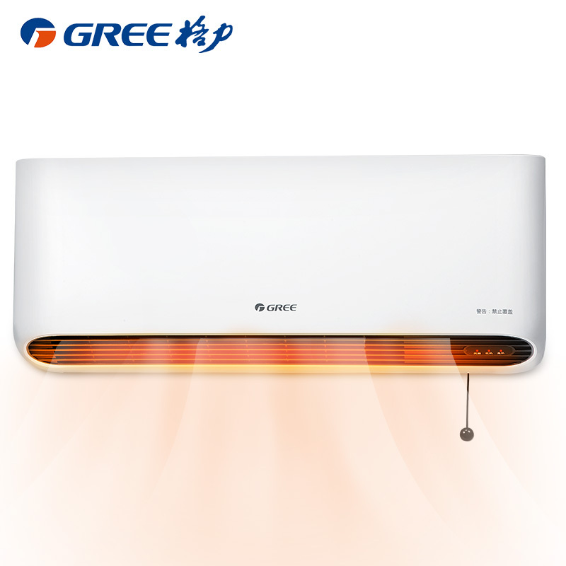格力(GREE)暖风机NBFC-X6020取暖器家用壁挂式暖风机IPX4级防水浴室电暖器 居浴两用电暖气速热防烫取暖炉热高清大图