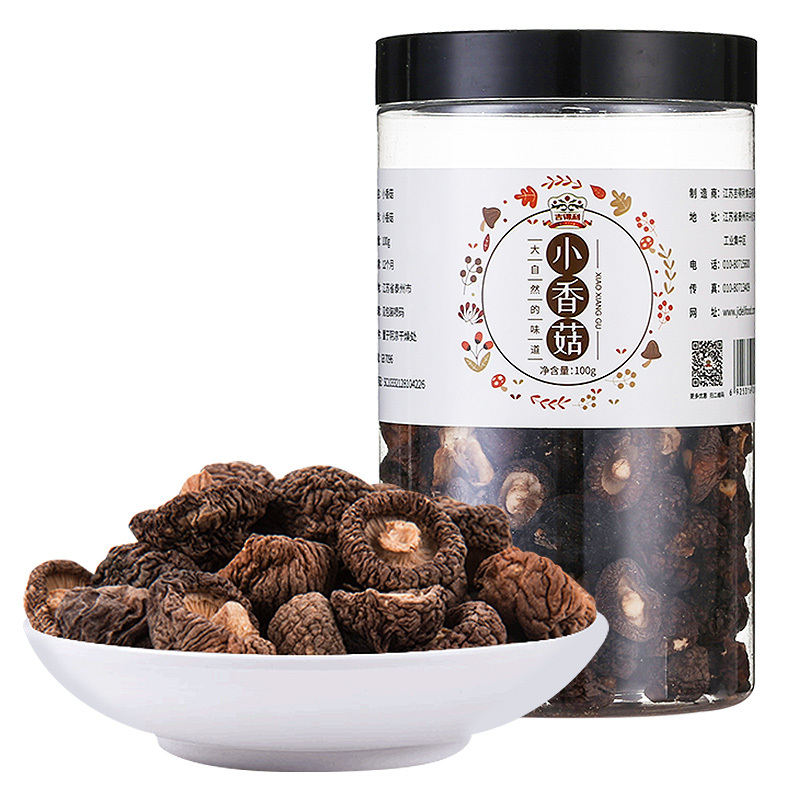 吉得利 小香菇 干香菇农家特产干货剪脚珍珠菇冬菇100g