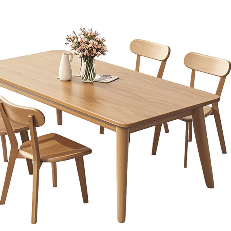 筑亮 餐桌 120*70cm+4靠背椅 套高清大图