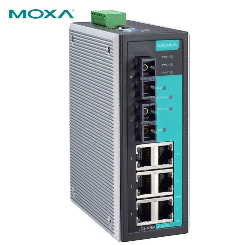 摩莎(MOXA)EDS-408A-MM-SC 8口管理型以太网交换机