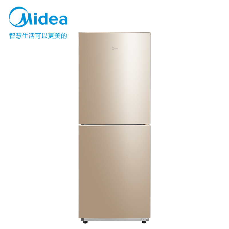 美的(Midea)172升双门双温两门小冰箱 低温不停机直冷 上冷藏下冷冻 租房家用省电芙蓉金色BCD-172CM(E)