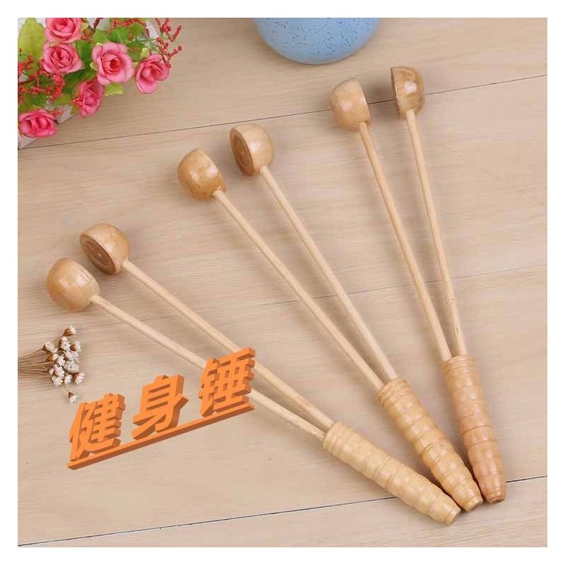 木质保健按摩锤敲背锤玩具健身锤疏通血管按摩穴位力度大无痛感