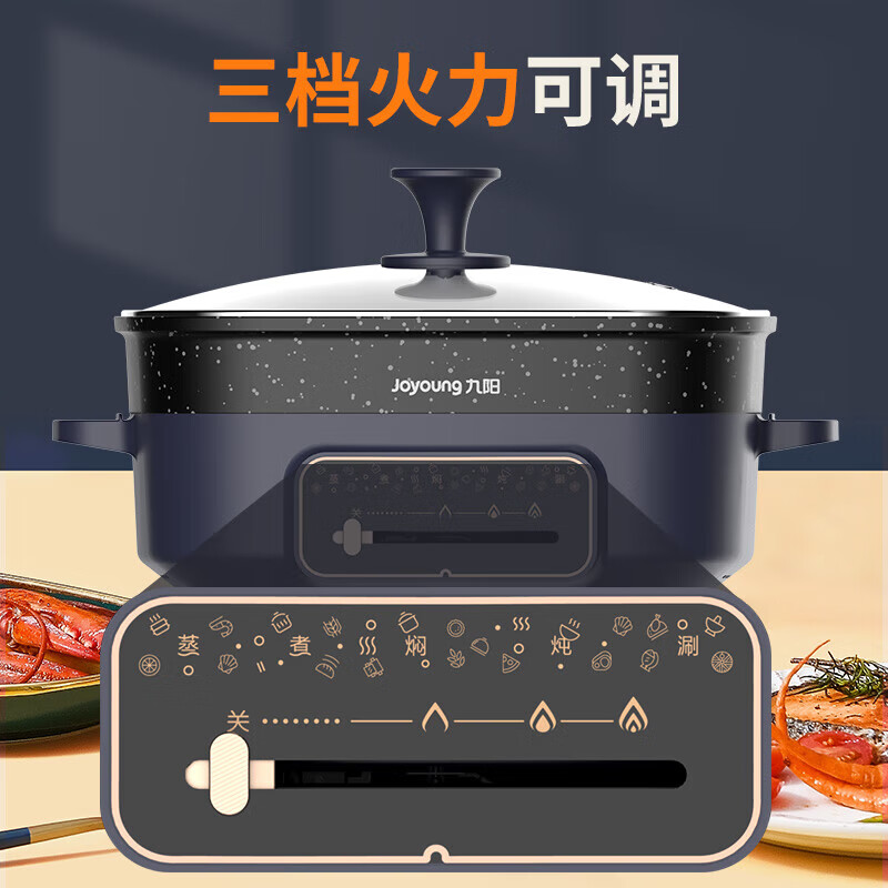 九阳多功能料理锅/电火锅HG60-G650 6L高清大图