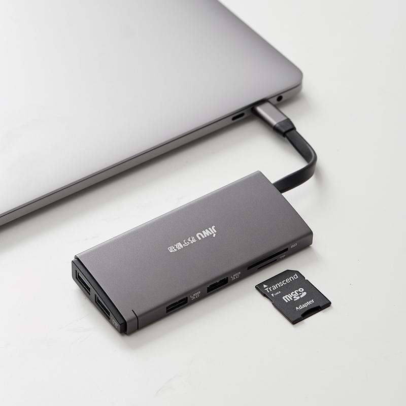 苏宁极物 type-c10合1扩展坞USB*4/HDMI/VGA转换器PD充电支持4K投屏 笔记本扩展坞 外置显卡