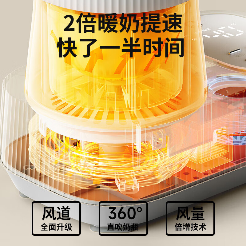 小白熊SnowBear暖奶摇奶器婴儿无水温奶器适配多种奶瓶 HL-5060高清大图