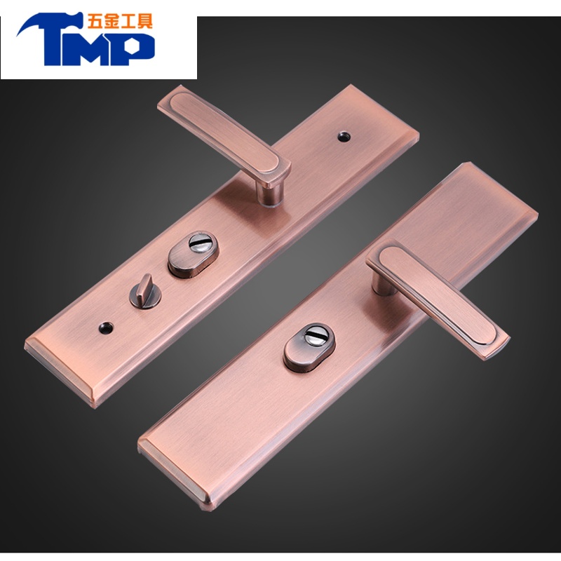 jing ping防盗门锁套装家用通用型天地锁加厚把手大门锁双开入户门锁