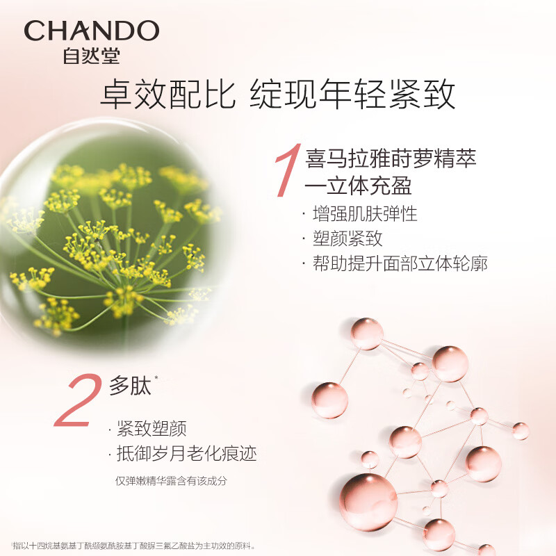 自然堂(CHANDO) 弹嫩紧致抗皱组合(水+乳液+精华)A100812高清大图